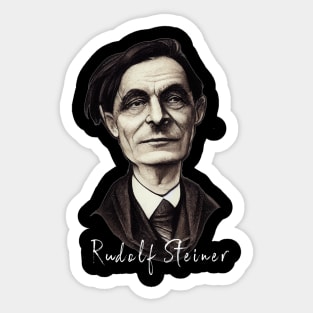 Rudolf Steiner Caricature Anthroposophy Esoteric Design Sticker